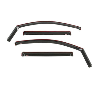 Westin 2016-2018 Nissan Titan XD/Titan In-Channel Wind Deflector 4pc - Smoke