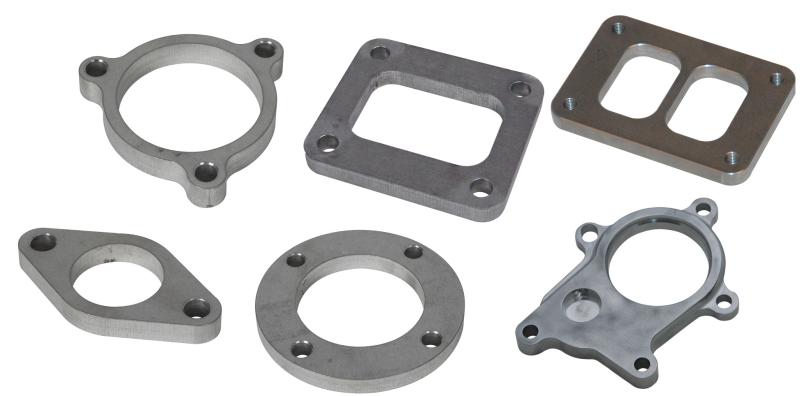 Vibrant GT series / T3 Discharge Flange (4 Bolt) with 3in Inlet ID Mild Steel 1/2in Thick