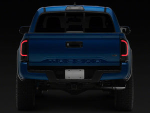 Raxiom 16-23 Toyota Tacoma Axial Series LED Tail Lights- Black Housing- Smoked Lens