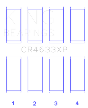 King Engine Bearings Peugeot EP6DT / BMW N14B16C (Size +.001mm Undersize) Rod Bearing Set