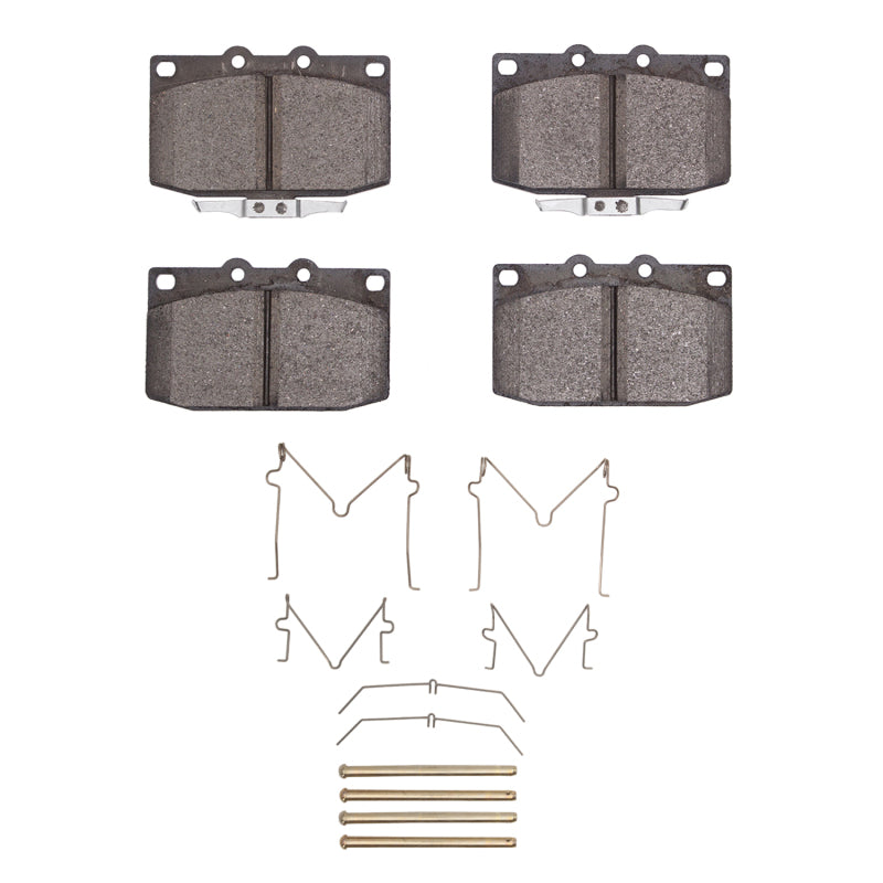 R1 86-91 Mazda RX-7 Front Semi Met Pads & Hardware Kit