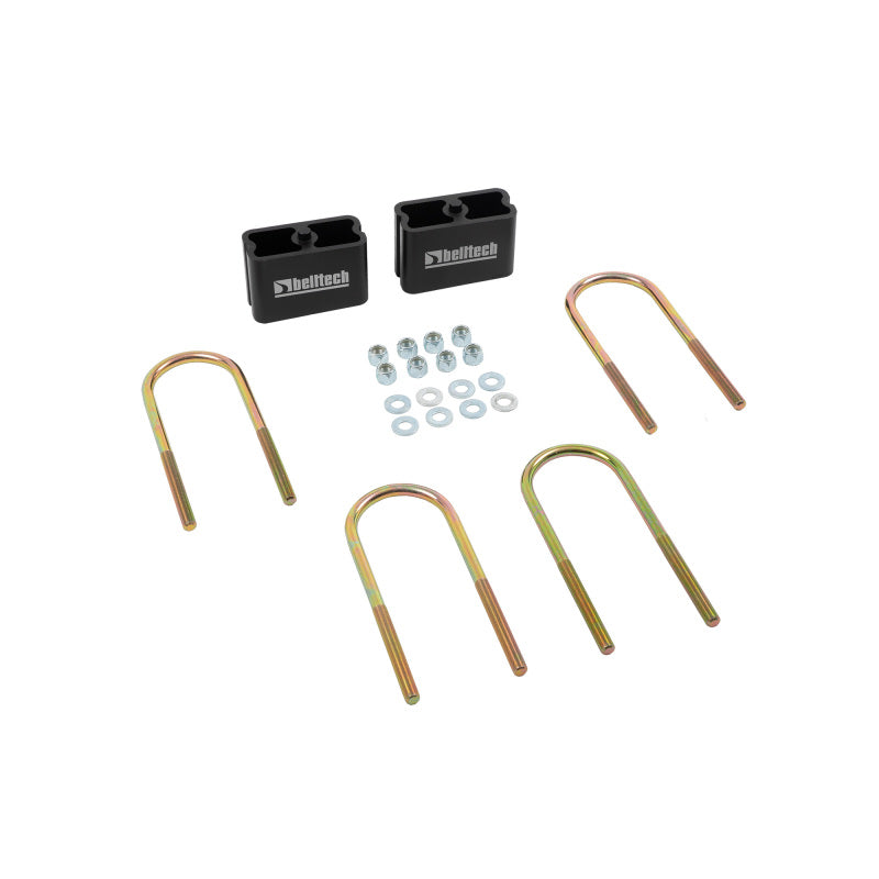 Belltech LOWERING BLOCK KIT 3inch WITH 2 DEGREE ANGLE