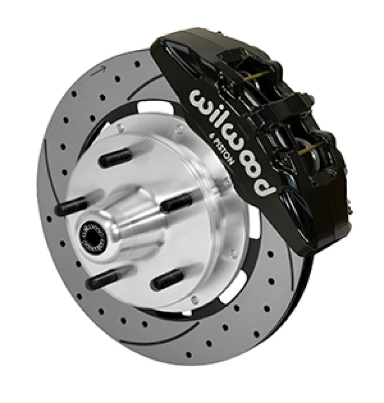 Wilwood Forged Dynapro Big Brake Kit - 5x5 Hub/12.19in Drilled & Slotted Rotor/ Black Caliper- Front