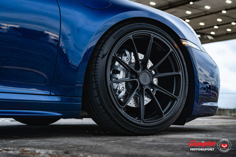 Vossen X Champion RS92 20X12 / ET56 / 5X130 / Satin Black Wheel / 911 C4 C4S 991.2 Mid Body - Rear