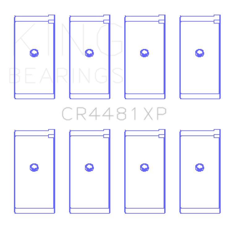 King Mitsubishi 4G63/4G64 6 Bolt 1st Gen DSM Performance Rod Bearing Set - Size +0.25mm