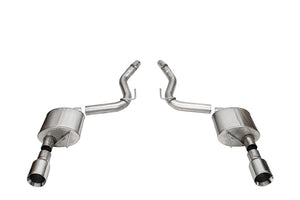 Corsa 2024+ Ford Mustang GT Sport Axle-Back Dual Rear Exit with 4.5in Straight Cut Polished Tips