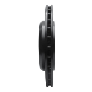 R1 2012-2025 Dodge Durango Rear Left Drilled & Slotted Black Brake Rotor