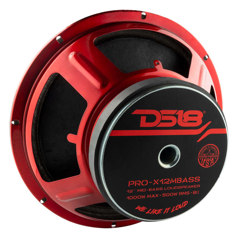 DS18 12in 500 Watts RMS 8 ohm Mid-Bass Loudspeaker
