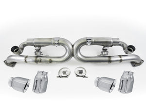 AWE Tuning Porsche 991 SwitchPath Exhaust for PSE Cars Chrome Silver Tips