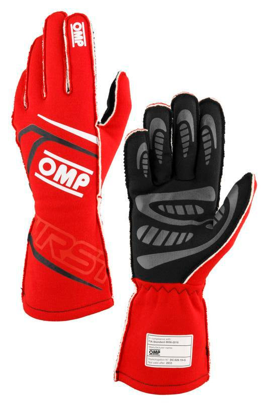 OMP FIRST GLOVES FIA 8856-2018 MY2025 NAVY BLUE / TIFFANY SZ L