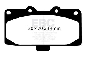 EBC Racing 93-99 Nissan Silvia (S14) RP-1 Race Front Brake Pads