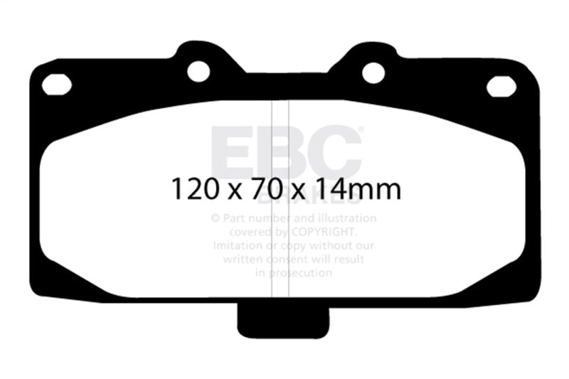 EBC Racing 93-99 Nissan Silvia (S14) RP-1 Race Front Brake Pads