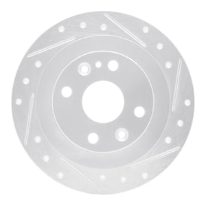 R1 13-17 Suzuki SWIFT (Mexico) Rear Right Drilled & Slotted Silver Brake Rotor
