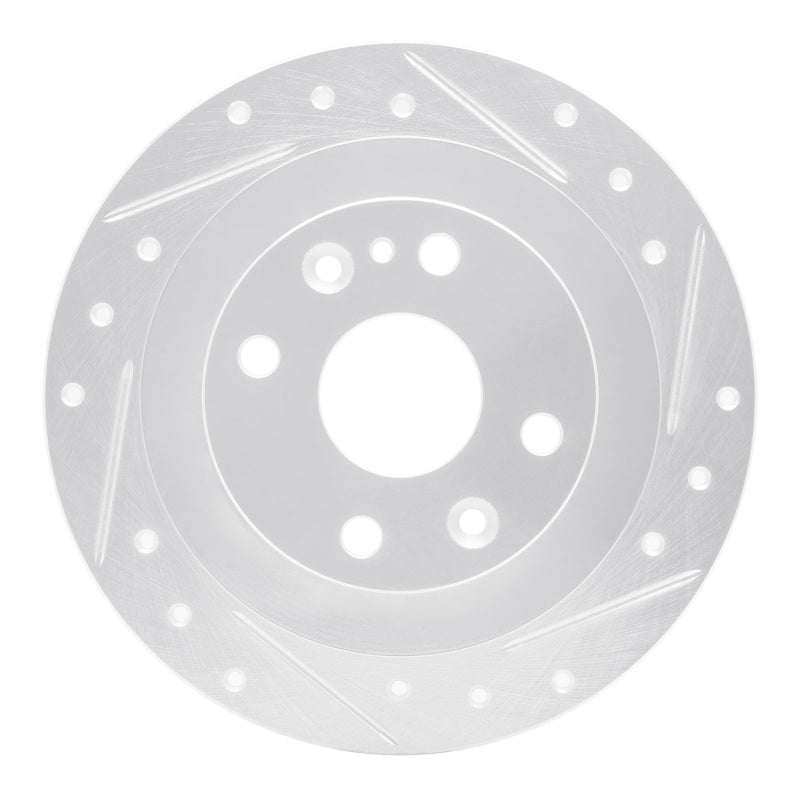 R1 13-17 Suzuki SWIFT (Mexico) Rear Right Drilled & Slotted Silver Brake Rotor
