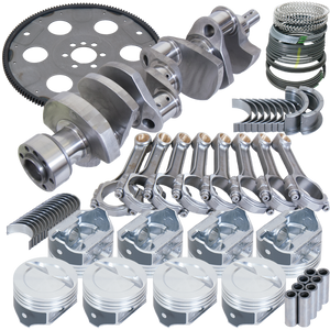 Eagle Chevy 350 1Pc 3.750in Crank 5.700in I-Beam Rods 4.040in Pistons 153 Tooth FP Balanced Assembly
