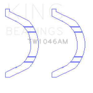 King Engine Bearings BMW N14B16C (Size +0.50mm) Thrust Washer Set