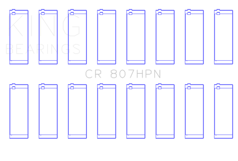 King Engine Bearings Chevy LS1/LS6/LS3 Performance Rod Bearing Set - Size STD