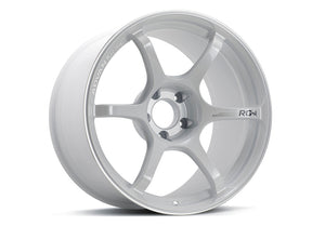 Advan RG-4 18x9 +25 5x114.3 Racing White Metallic and Ring Wheel