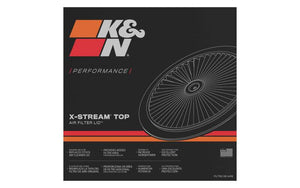 K&N X-Stream Top Filter Only 11in - Black