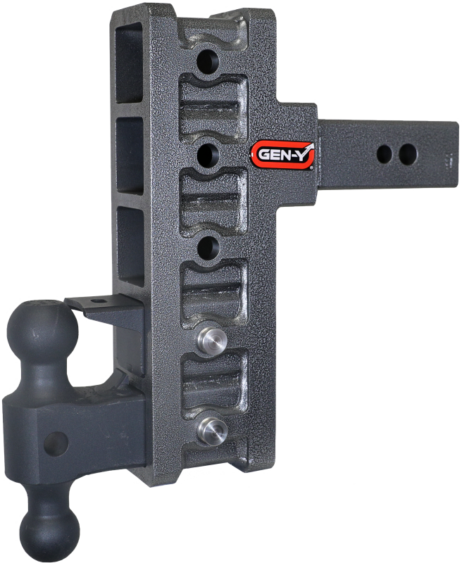 Gen-Y Mega Duty 2.5in Shank 9in Offset Drop 32K Hitch w/GH-0161 Dual-Ball/GH-0162 Pintle Lock