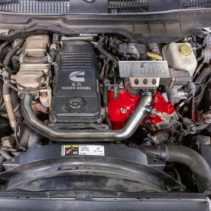 Banks Power 07.5-12 Ram Cab Chassis 6.7L Diesel Monster-Ram Intake System w/Fuel Line - Red
