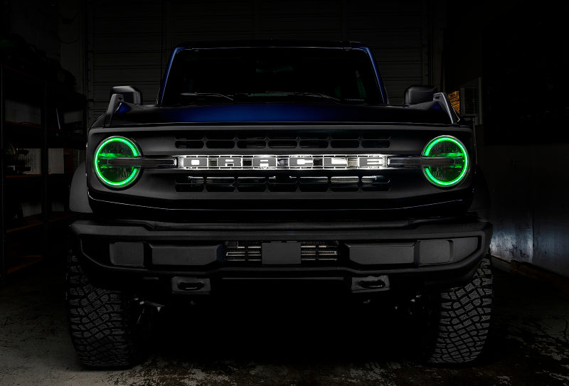 Oracle 2021 Ford Bronco DRL Upgrade w/ Halo Kit - ColorSHIFT w/ Simple Controller