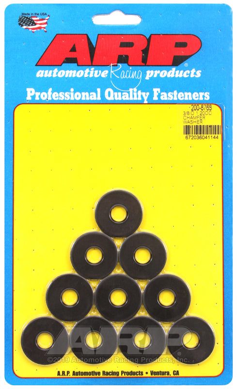 ARP 3/8 ID 1.20 OD chamfer black washers