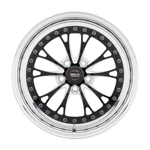Weld Vitesse 17x8 / 5x120 / 5.2 BS / 3.18 HB - Black Center - Polished Shell - Non-BL Wheel