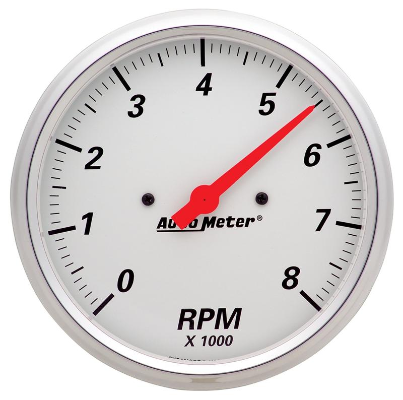 Autometer Arctic White 5in Quad GA, Fuel Level, 0-90 OHM