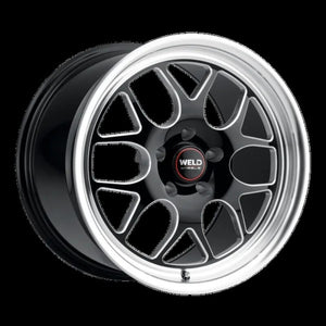 Weld Solana Drag 18x5 / 5x114.3 BP / ET-23 / 78.1mm Bore - Gloss Black MIL DIA Wheel