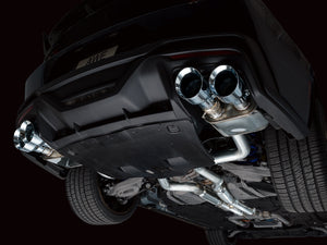 AWE 2024 Ford Mustang Dark Horse S650 RWD SwitchPath Cat-Back Exhaust w/ Quad Chrome Silver Tips