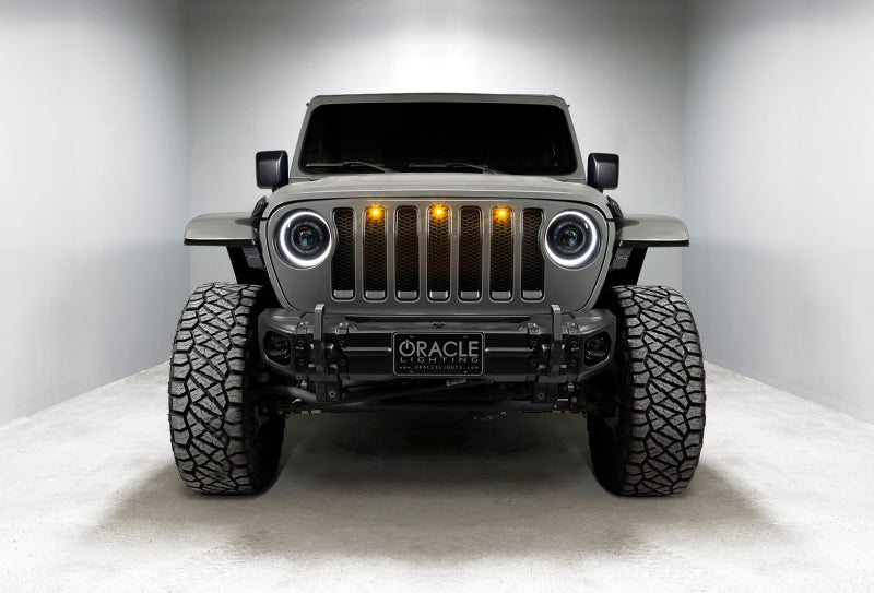 Oracle Oculus Bi-LED Projector Headlights for Jeep JL/Gladiator JT - Matte Blk - 5500K