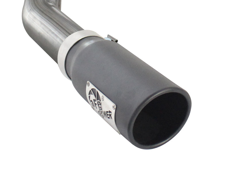 aFe MACHForce XP Exhausts Cat-Back SS 409 EXH Wrinkle Black CB Ford F-150 11-12 V6-3.5L (tt)