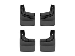 WeatherTech 2024 Ford Ranger (No Raptor) No Drill Front & Rear MudFlaps - Black