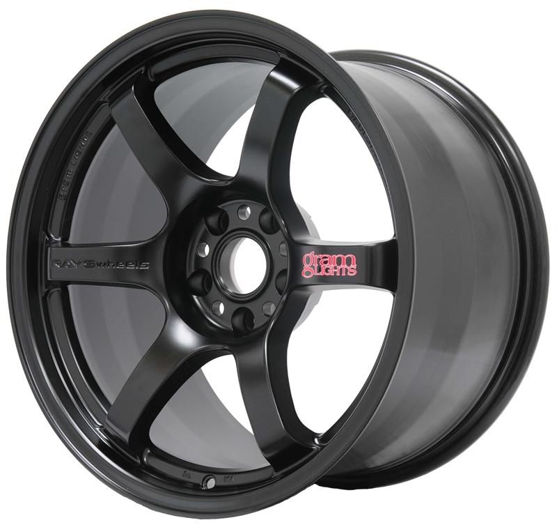 Gram Lights 57DR 17x9.0 +38 5x100 Semi Gloss Black Wheel
