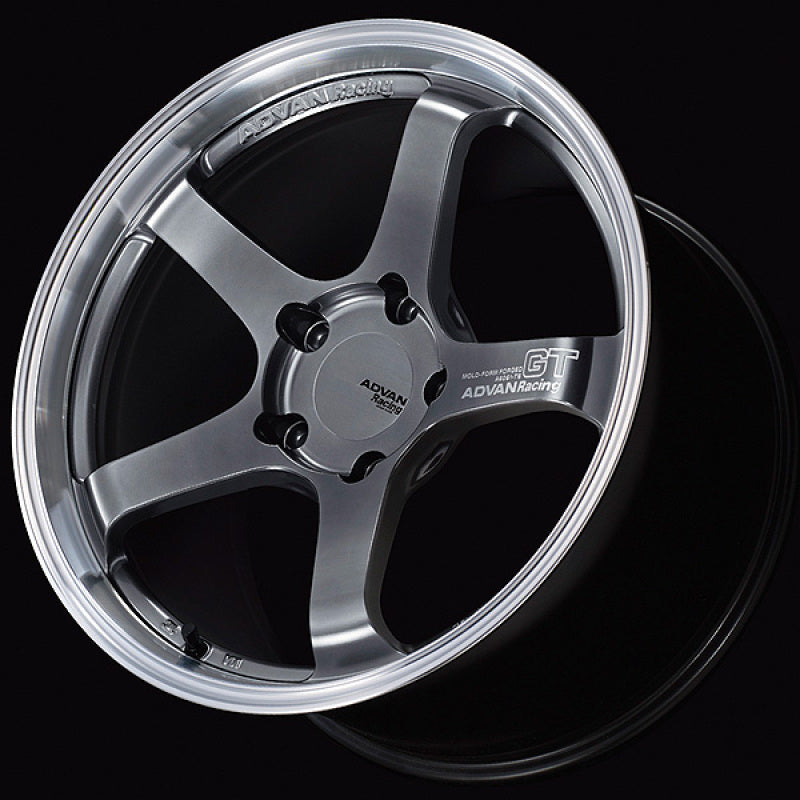 Advan GT 19 x 9.0/ Offset+40/ Center Lock-Machining & Hyper Platinum Black