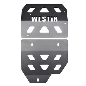 Westin 18-22 Jeep Wrangler JL Transmission Pan Skid Plate - Textured Black