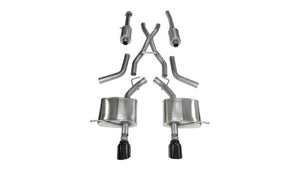 Corsa 2011-2024 Dodge Durango 5.7L V8 Black Sport Dual Rear Cat-Back Exhaust