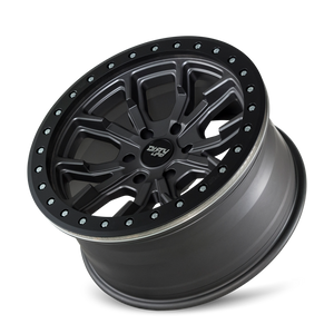 Dirty Life 9303 DT-1 17x9/5x114.3 BP/-12mm Offset/72.6mm Hub Matte Gunmetal Wheel - Beadlock