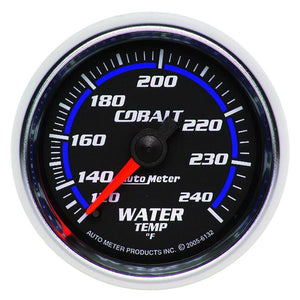 Autometer Cobalt 52mm 120-240 Deg F Mechanical Water Temperature Gauge