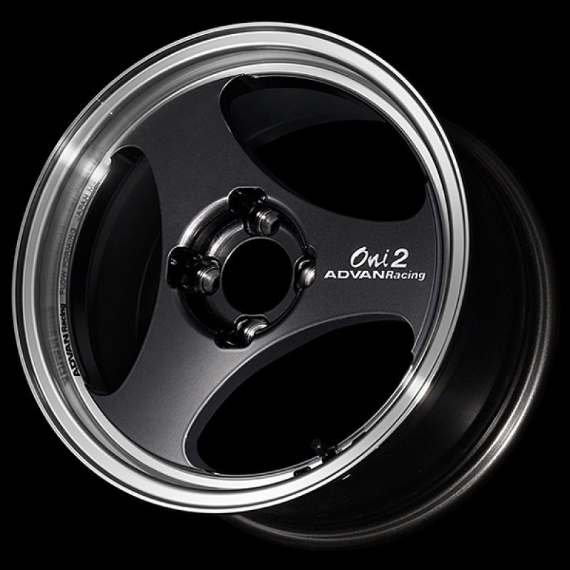 Advan ONI2 14x5.5 / +38 Offset / 4x100 / 63mm Bore / Machining and Black Gunmetallic
