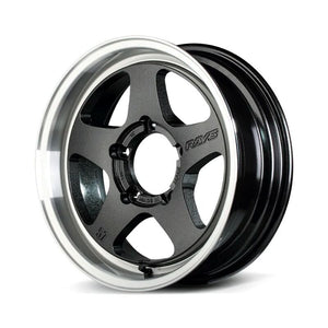 Gram Lights 57FR-X 16x6.5 -12 5-139.7 Glass Black/Rim DC Wheel