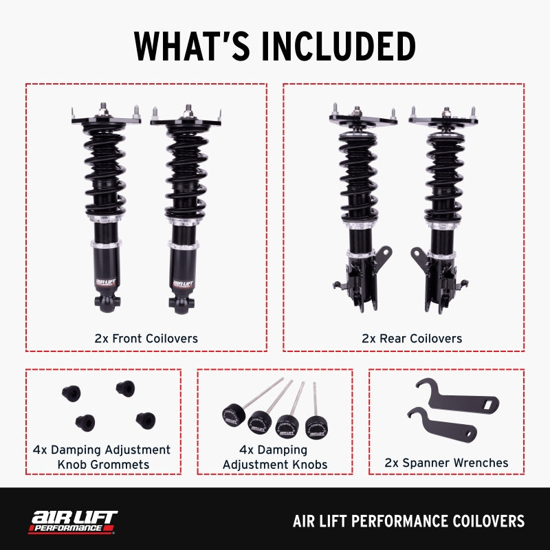 Air Lift Performance 17-23 Tesla Model 3 (AWD) / 20-24 Tesla Model Y Coilover Kit