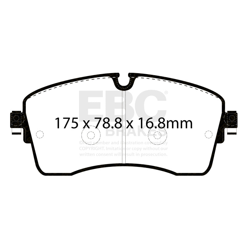 EBC 2018+ Jaguar E-Pace 2.0T Ultimax Front Brake Pads