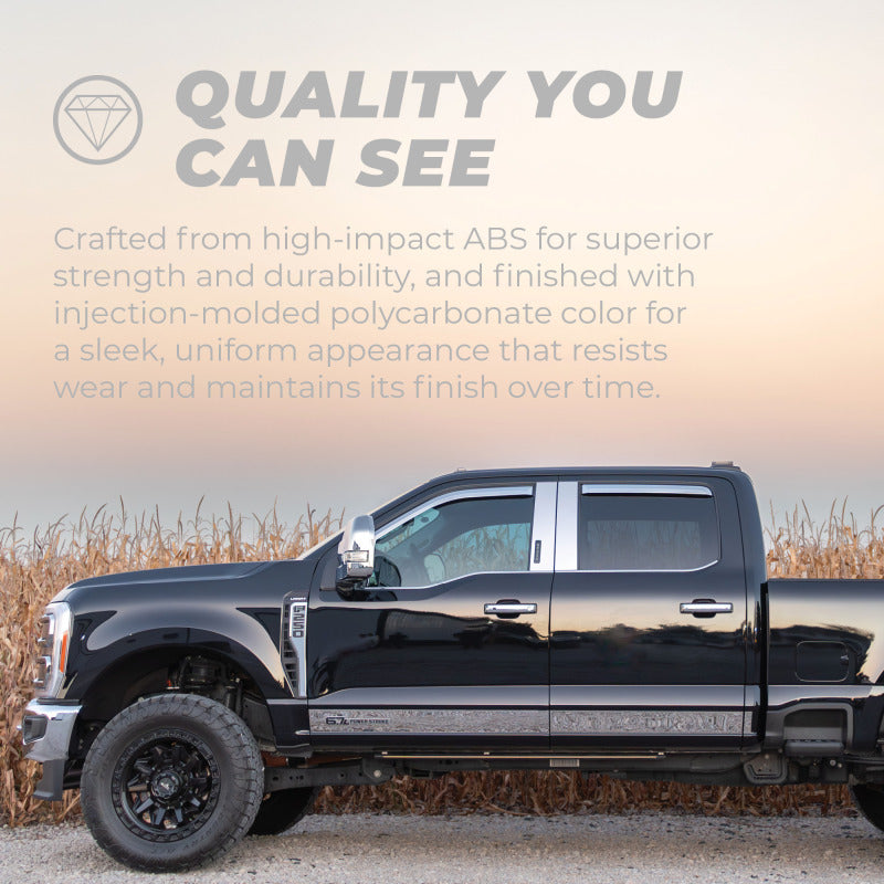 Putco 2021 Ford F-150 Super Crew Element Chrome Window Visors (Set of 4)