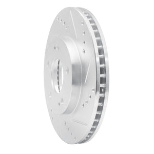 R1 00-24 Chrysler SEBRING Front Right Drilled & Slotted Silver Brake Rotor