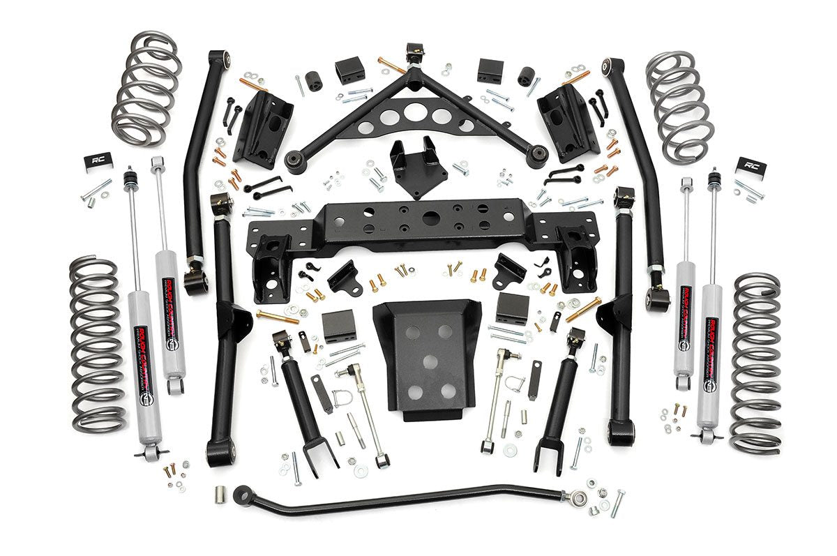 Rough Country 4 Inch Lift Kit Long Arm | Jeep Grand Cherokee WJ 4WD (1999-2004)