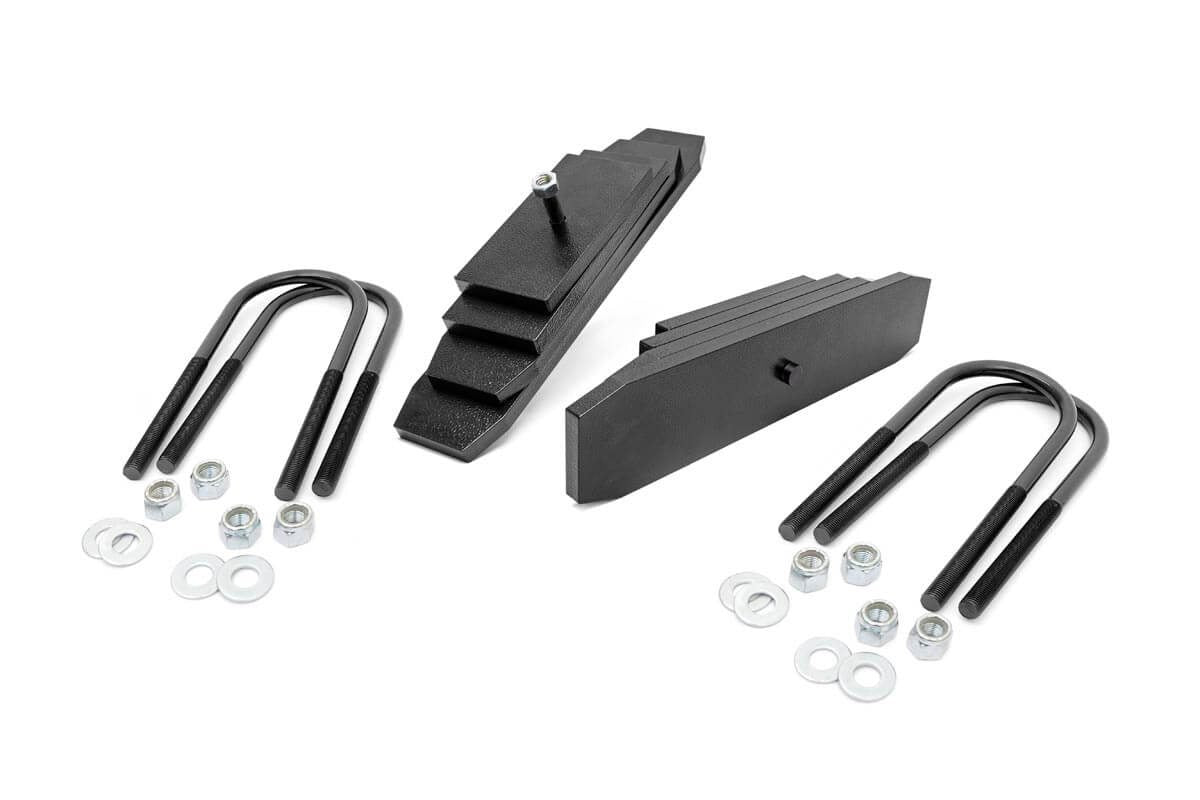 Rough Country 2 Inch Leveling Kit Leaf Block | Ford F-250/F-350 Super Duty 4WD (99-04)