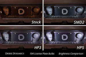 Diode Dynamics 194 LED Bulb HP3 LED - Cool - White Short (Pair)