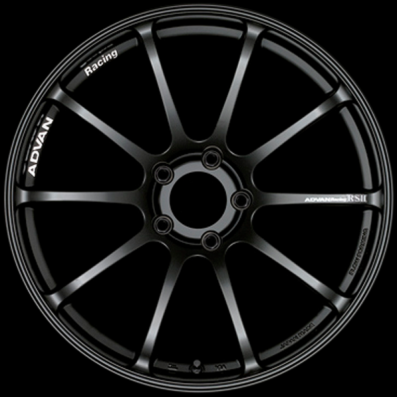Advan RSII 17x7.5 / +48 Offset / 5x108 / 63.4mm Bore / Semi Gloss Black